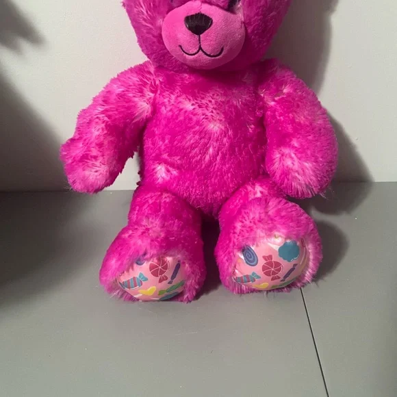 Build-A-Bear Workshop Candy Pop Pink Bear Plush Toy 2018 - Picture 6 of 11